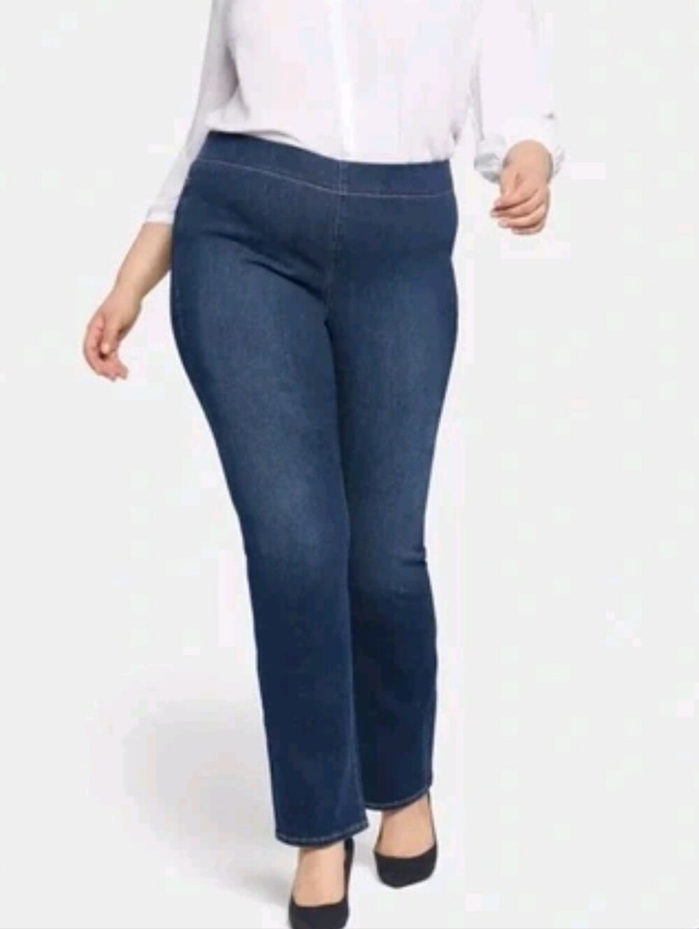 NYDJ Sanspring Pull On Bootcut Jeans 1X Dark Wash